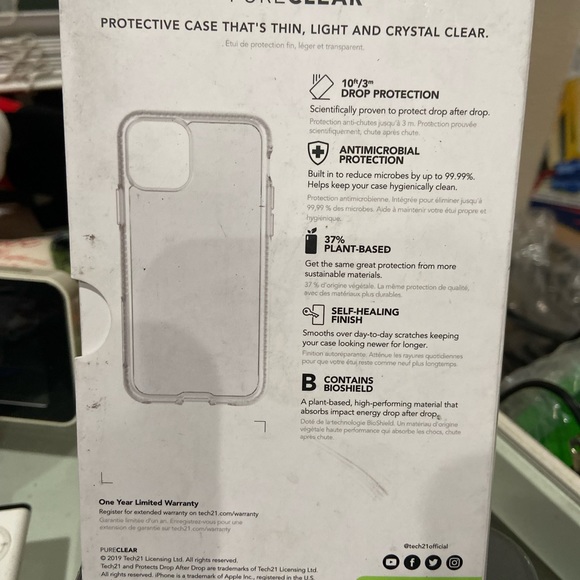 iPhone 11 Pro Tech21 Pure Clear Case - Picture 8 of 9